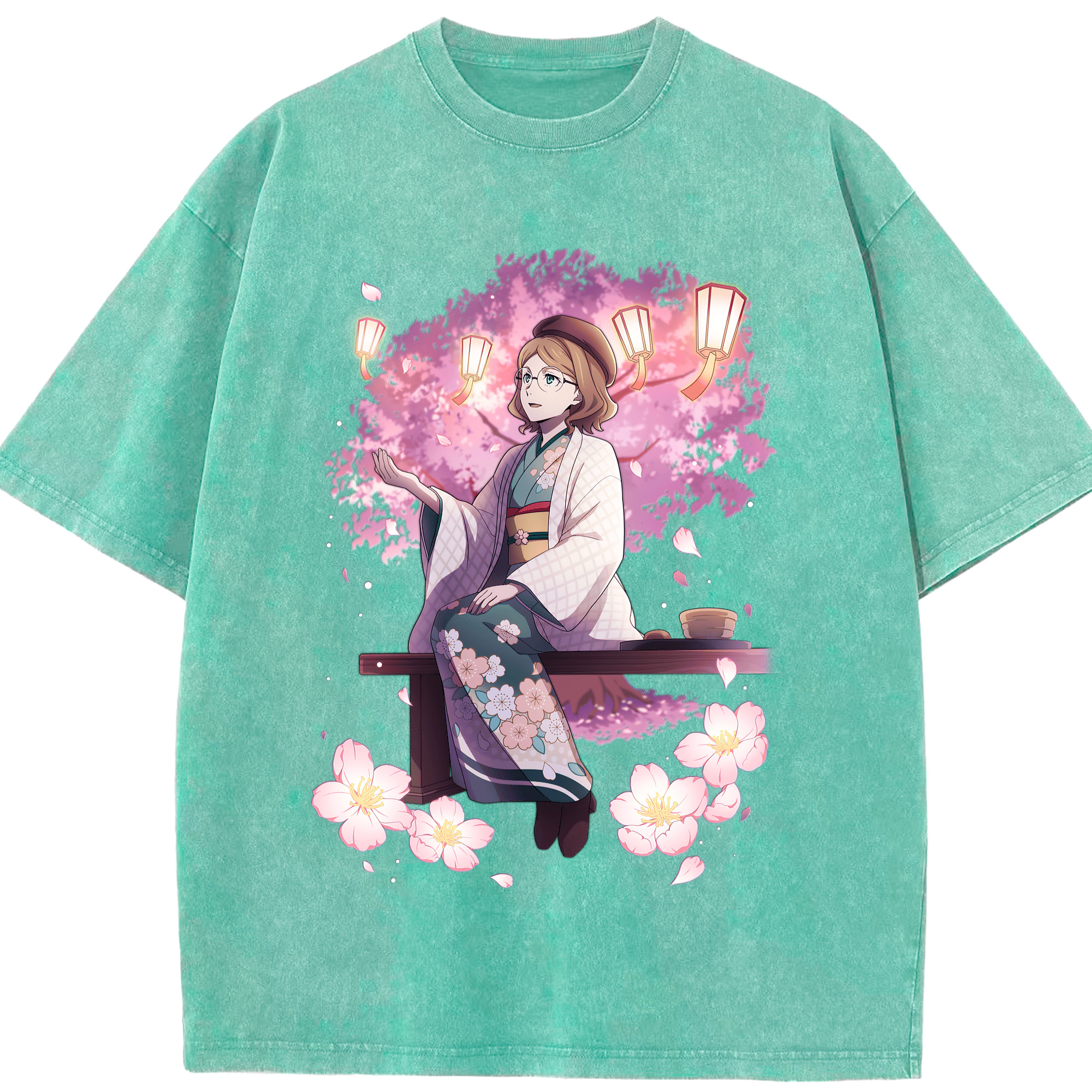（画像用） 文豪ストレイドッグス Bungo Stray Dogs 綿100% ヴィンテージ風 半袖Tシャツ（フロントプリント）